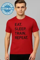 Round Neck Printed T-Shirt for Men 