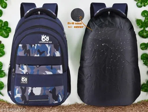 Polyester Backpack for Men & Women, Blue
