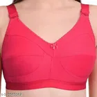 Cotton Blend Solid Non Padded Bra for Women 