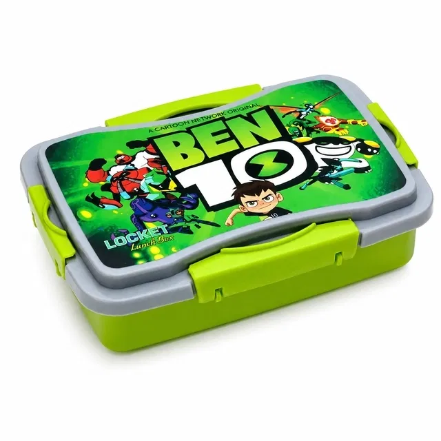 Parikshit Ben-10 Lunch box for kids & school. (Green)