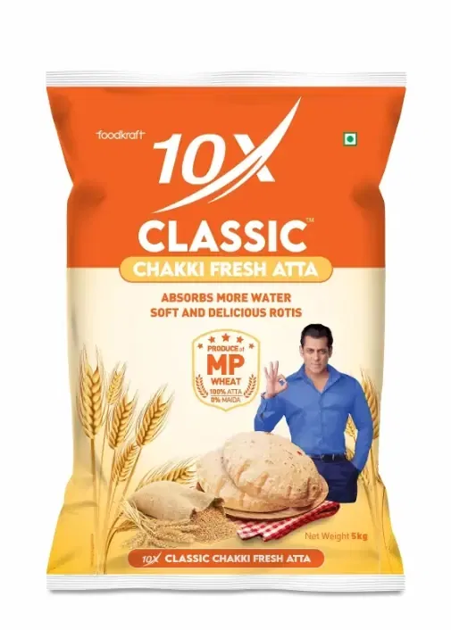 10X क्लासिक चक्की फ्रेश आटा 5 Kg