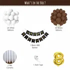 Browni Theme 8th Birthday Balloon Decoration Kit , Multicolor, Pack Of 65