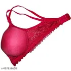 Cotton Blend Solid Bra for Women & Girls, Multicolour, Pack of 3 