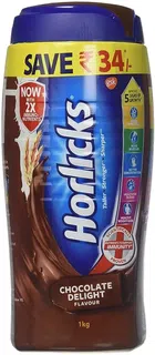 Horlicks Chocolate Delight Flavour 1 kg (Jar)