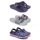Combo of Clogs with Sliders & Flipflops for Men 
