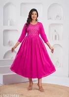 Rayon Kurti for Women, Pink 