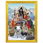 Shiva Parvati Idol Wall Photo Frame 