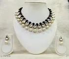 Trendy Kudan & Alloy Women'S Jewellery Set, White