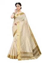 Printed Saree with Blouse Piece for Women 