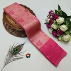 Dola Silk Zari Woven Saree for Women, Peach 