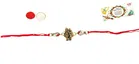 Metal Radha Krishna Rakhi 