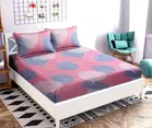 Glace Cotton Printed Double Bedsheet with Two Pillow Covers 