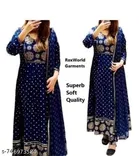 Printed Anarkali Kurta Set for Women 