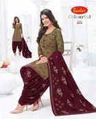 Sharda Classy Leon Crepe Women Printed Unstitched Casual Dress Material Suit 