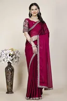 Chiffon Woven Design Saree for Women 