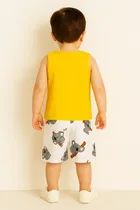 Cotton Blend Printed Clothing Set for Boys 
