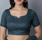 Net Solid Saree for Women 