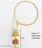 Trishul Damru Locket with Chain for Men 