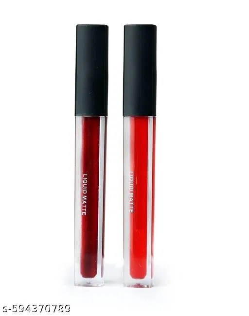 Liquid Lipstick for Women, Multicolor, Pack of 2