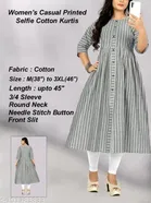 Cotton Striped Kurti for Women 