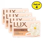 लक्स फ्लॉ-लेस्स ग्लो जैस्मिन & विटामिन C+E सोप 4X39 g 