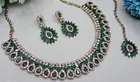 Green Free Size Necklace Set for Women