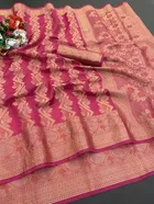 Organza Zari Woven Saree for Women 