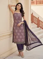 Embroidered Anarkali Party Suit for Women 