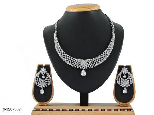 Trendy Jewellery Set for Women (Yellow, Free Size)