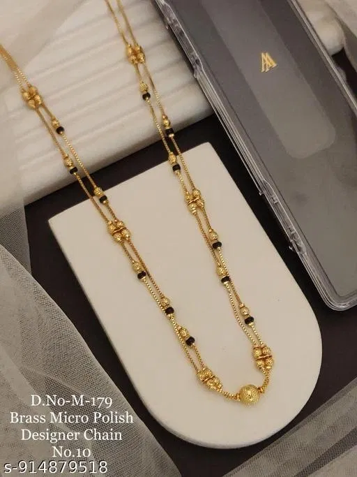 Mangalsutras for Woman for Women (Gold, Free Size)