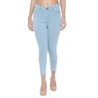 Demin Skinny Jeans for Women, Ice Blue 