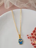 Gold Plated Chain & Pendant for Women & Girls 