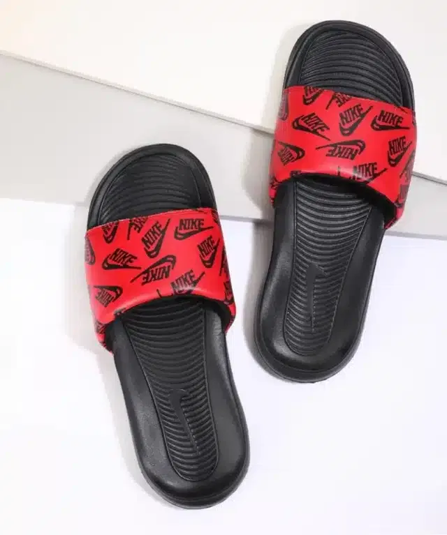 Slider for Men (Black & Red, 8)
