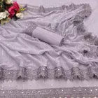 Lycra Blend Embellished Saree for Women 