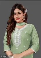 Rayon Slub Kurta Set for Women 