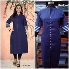 Solid Cotton Kurti for Women 