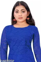 Net Kurti for Women,  Blue  