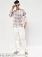 Cotton Blend Checked Shirts for Men, Multicolor 