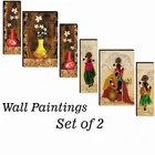 MDF 2 Pcs Designer Wall Painting for Home & Office 