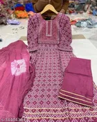 Rayon Printed Kurta with Pant & Dupatta for Women 