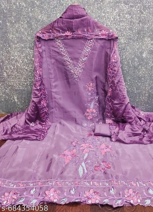 Silk Blend Punjabi/All Over Suits for Women (Multicolor, 7.05 meter (4XL)