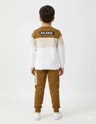 Cotton Blend Printed Clothing Set for Kids, Multicolor 