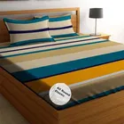 Cotton Fitted Elastic 88x88in Bedsheet Multicolor