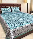 Cotton Queen Bedsheet with 2 Pillow Cover 
