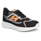 We Shine Sports Shoes for Men (Black & Orange, 6)