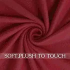 Solid Polar Fleece Blanket Red 