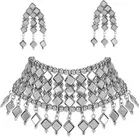 Necklace with Earrings & Bangle for Women 