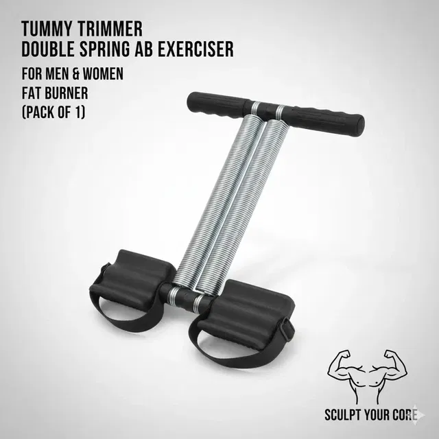 Trends Maker Tummy Trimmer Double Spring Ab Exerciser Fat Burner for Men & Women Ab Exerciser (Pack of 1)