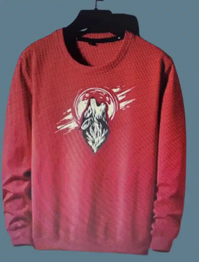 Full Sleeves T-Shirt for Men (Red, M)