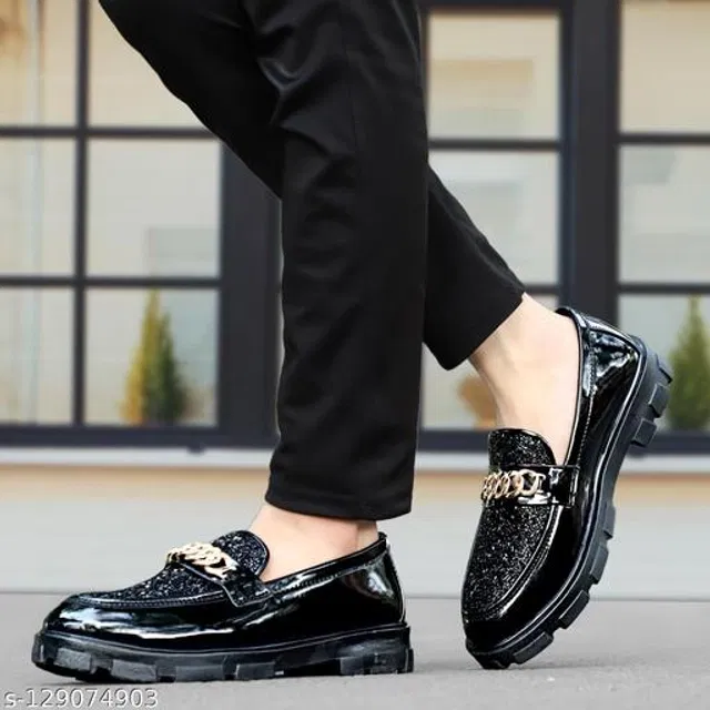 Loafers for Men (Black, 8)